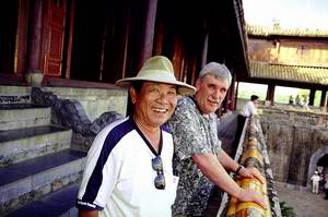 Our guide, "Tango," and Bill at Hue.