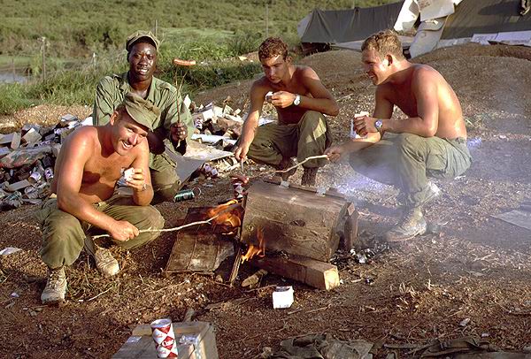 A rare treat, hot dogs, fall 1967