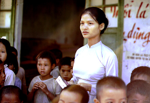 Village teacher and charges, 1967