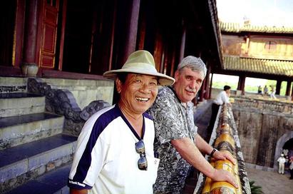 Our guide, "Tango," and Bill at Hue.